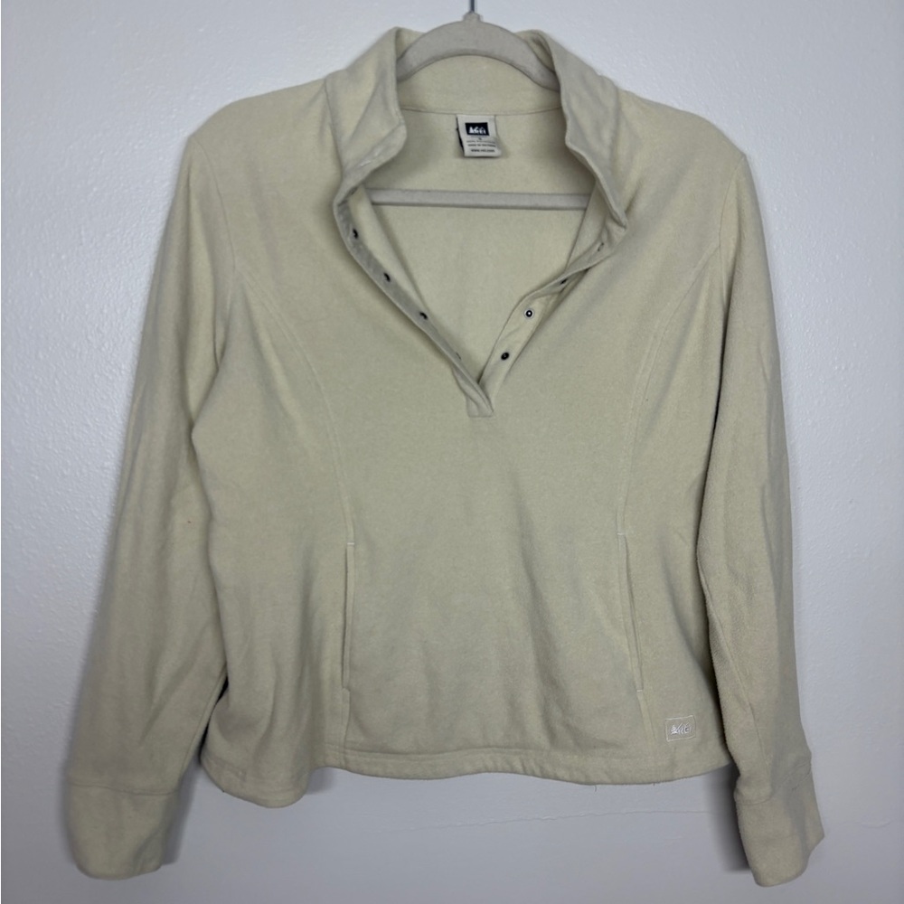 REI Women's Cream Polyester Pullover